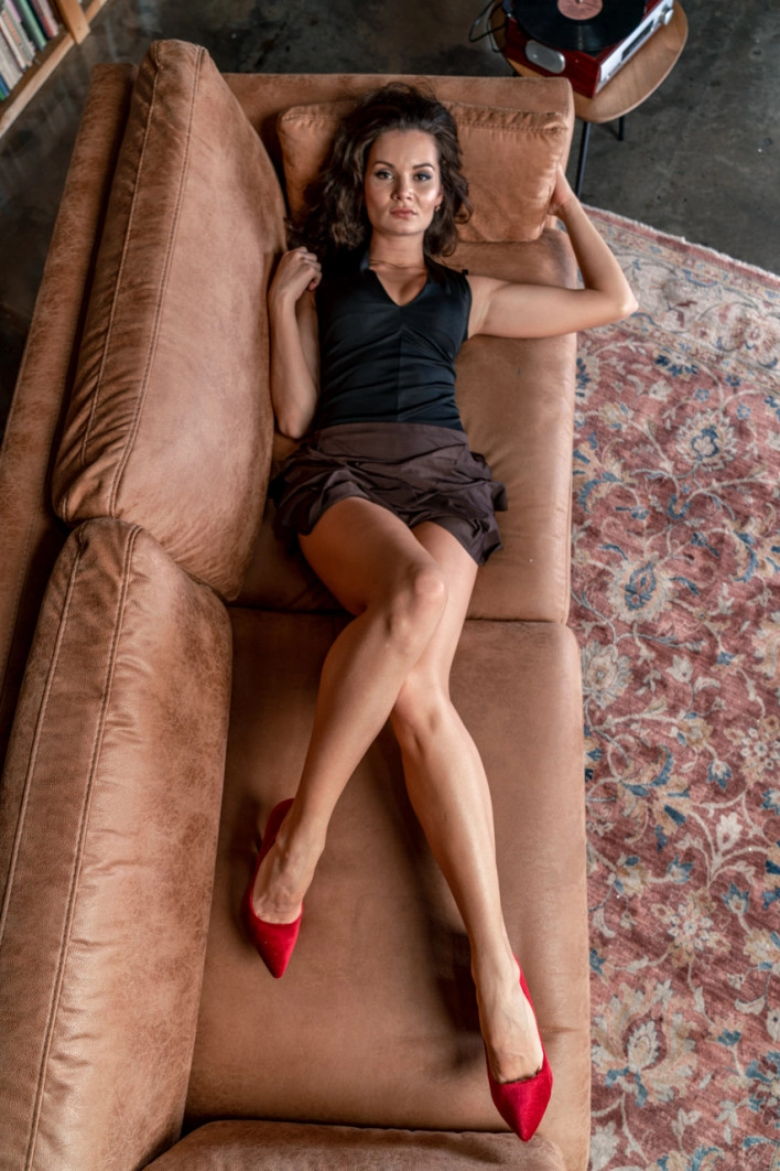 Elena - Frilly Skirt Legs Goddess Relaxation