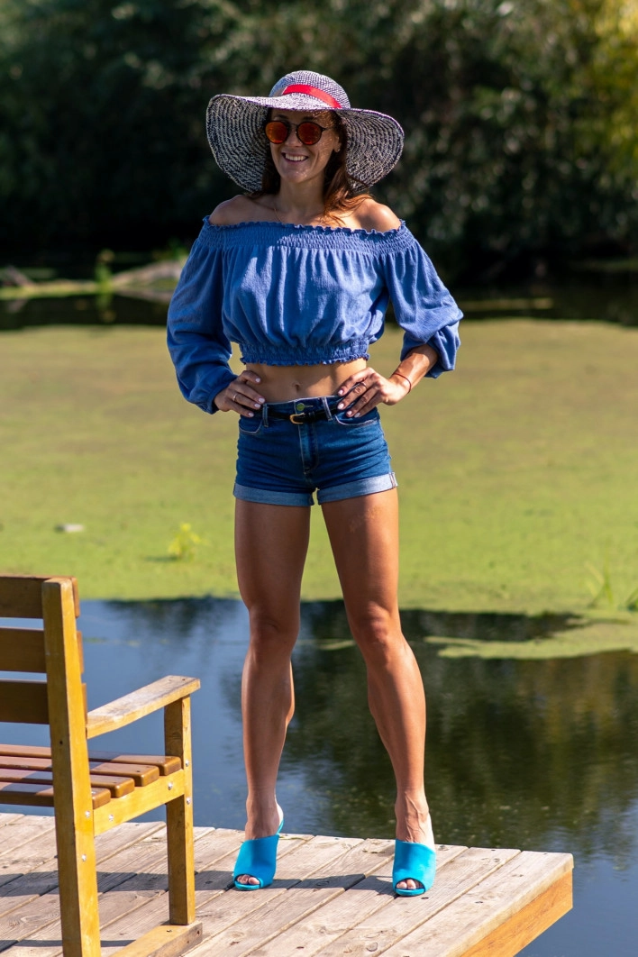 Tera - On the Dock with Beautiful Fit Legs