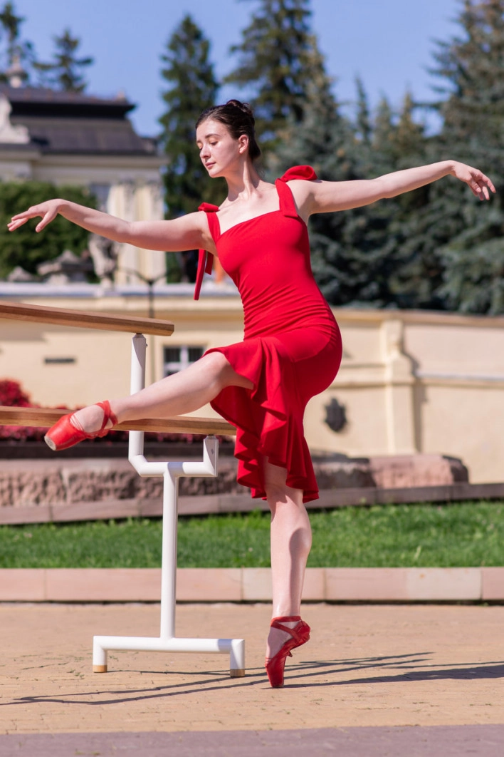 Tanya - Red Dress Ballerina