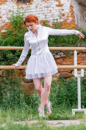 Yvette - Redhead Thick Legs Ballerina